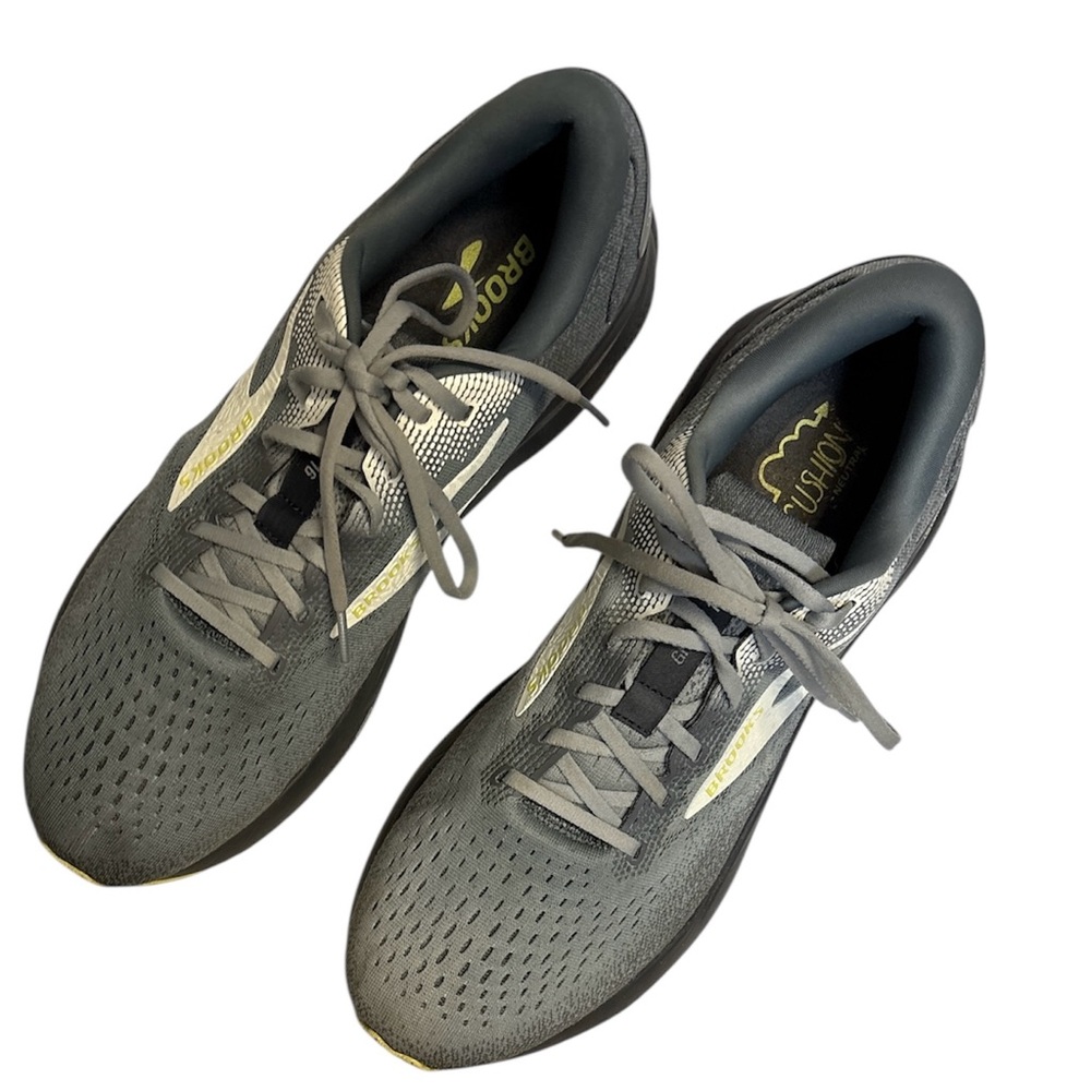 Brooks 2024 Ghost 16 Road Grey Lime Running Shoes 14 D Medium Men 1104181D040